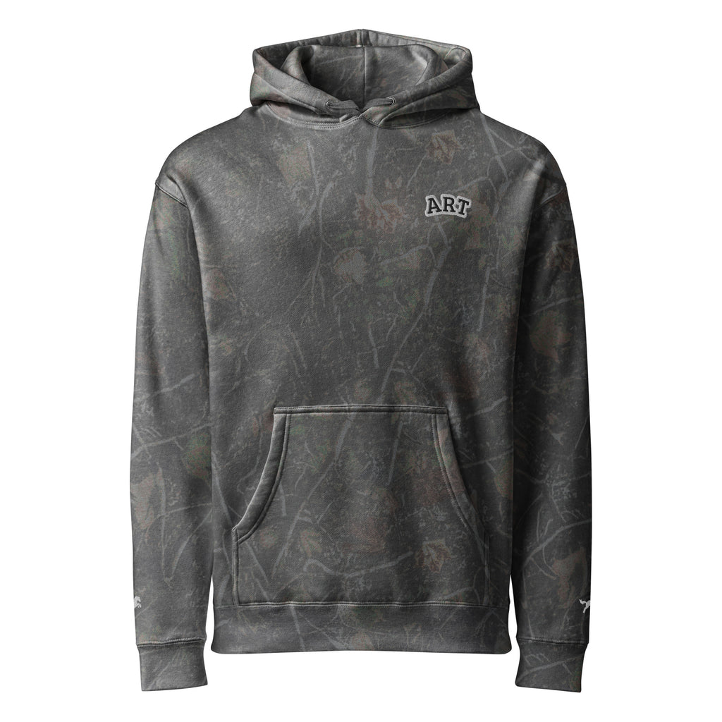 NOREXE - Moletom Extra Pesado 14oz Heavy Independent com capuz e padrão camuflado, ideal para estilo moderno.
