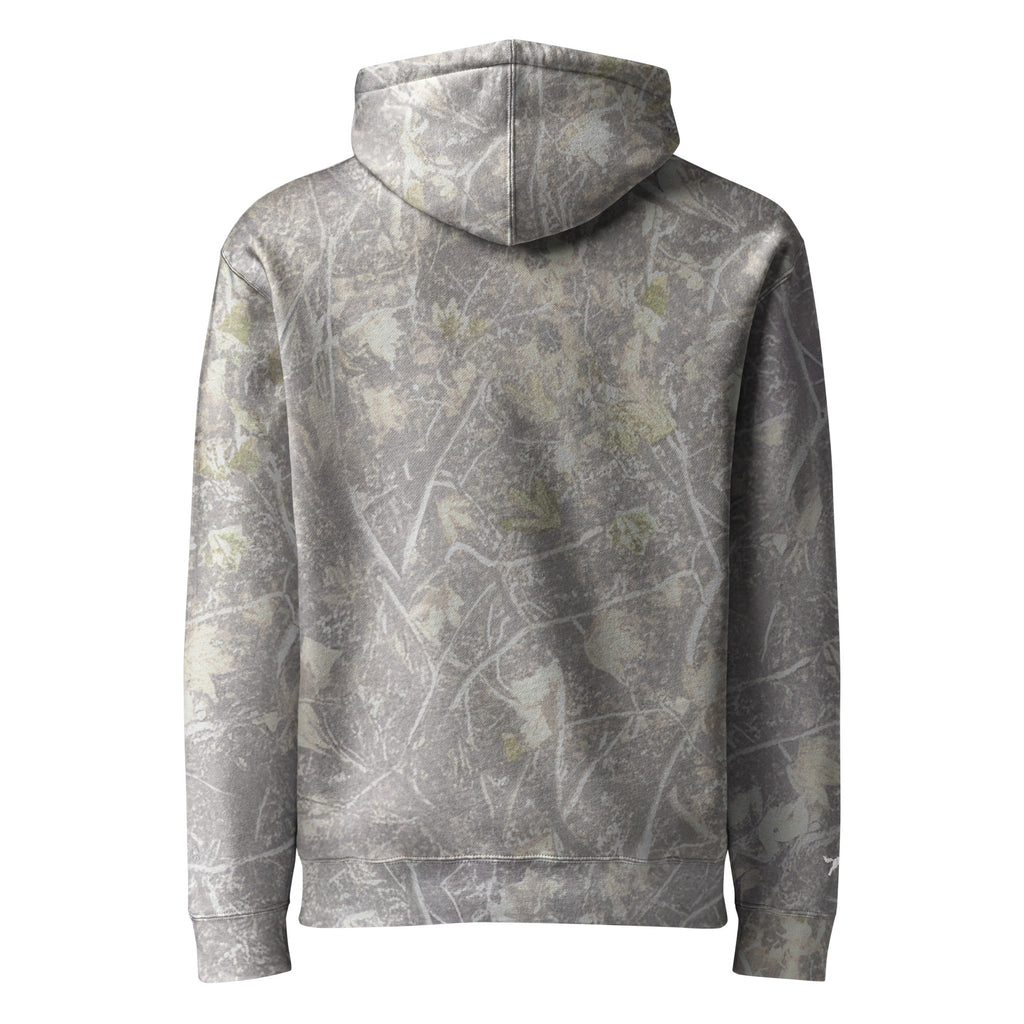 NOREXE - Moletom Extra Pesado 14oz Heavy Independent com padrão camuflado em cinza.